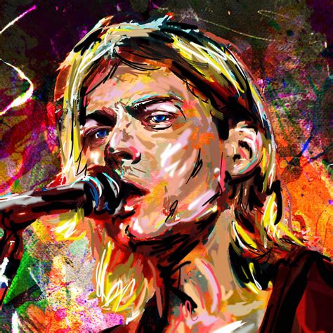 Kurt Cobain Art - Nirvana | Rockchromatic