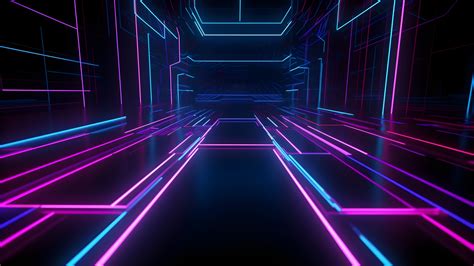 Purple Wallpaper 4K, Neon Lights, 5K, Futuristic