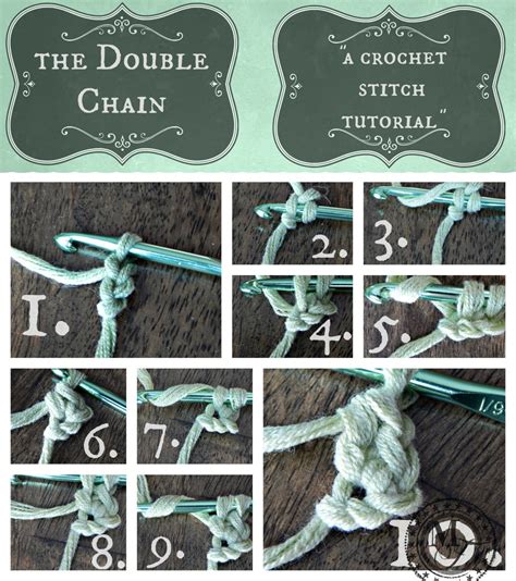 Double Chain Tutorial | Crochet chain, Crochet stitches tutorial, Crochet