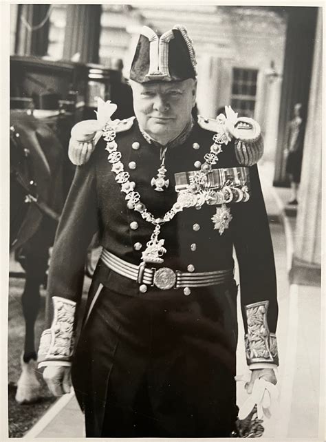 WINSTON CHURCHILL (1874-1965) Vintage photogtaph. Churchill in Lord ...