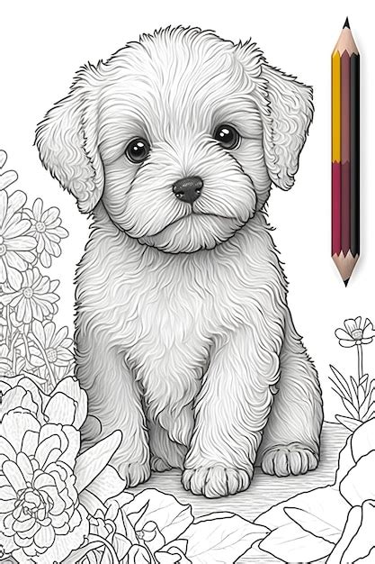 Realistic Dog Coloring Pages