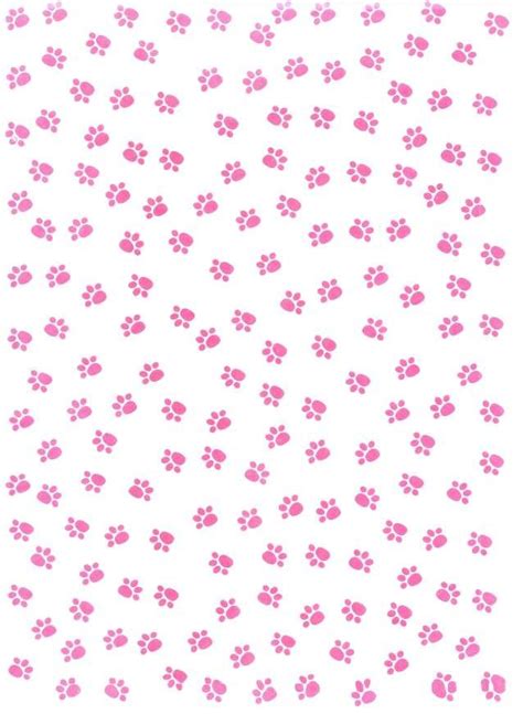 Pink paw prints printed background card | Pink paw print, Printed ...