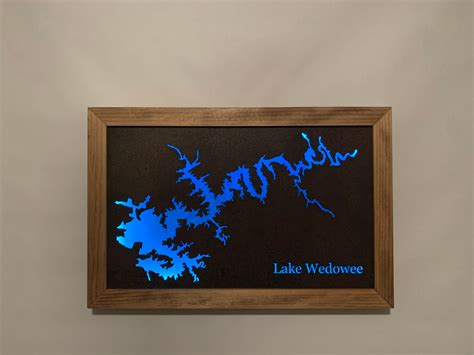 Lake Wedowee Map | Etsy