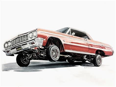 Lowrider Cars Drawings