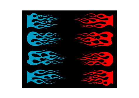 Tribal flames set 11215028 Vector Art at Vecteezy