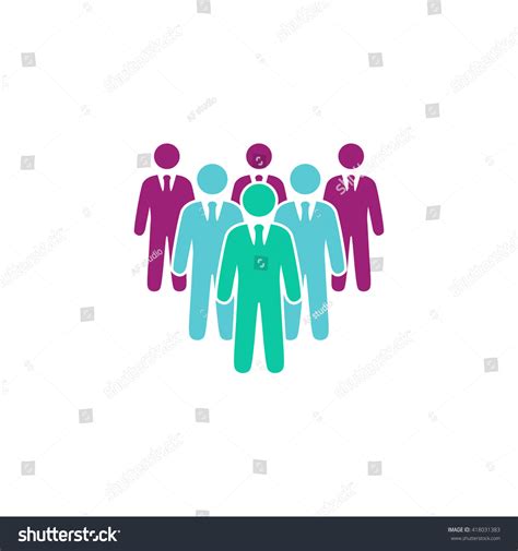 Team Simple Flat Vector Icon Stock Vector 418031383 - Shutterstock