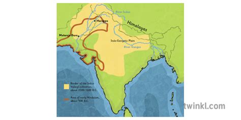 Ganges And Indus River Map