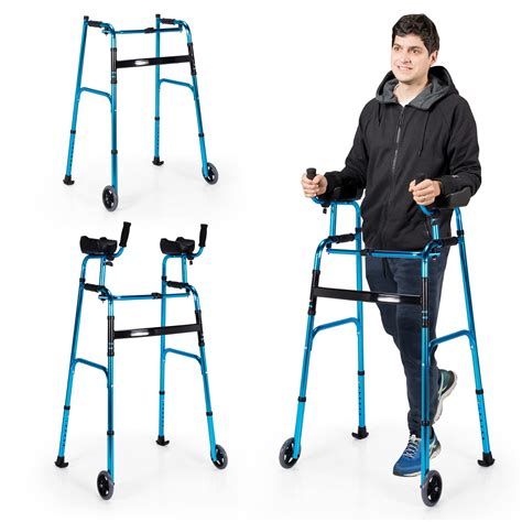 Upright Rollator Walker With Foldable Transport Seat Vive Mobility ...