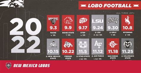 Arriba 82+ images lobo game schedule - Viaterra.mx