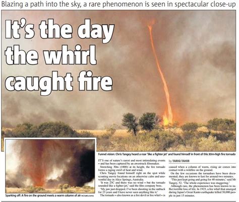 Terrifying fire tornado in Australia | Fire tornado, Fighter jets ...