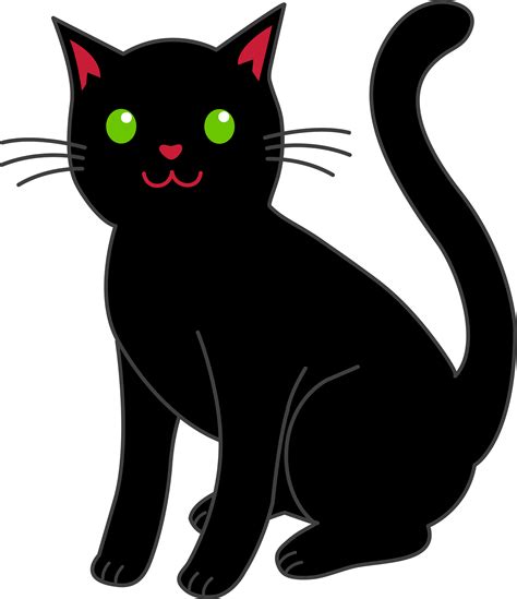 Halloween Black Cat Clipart