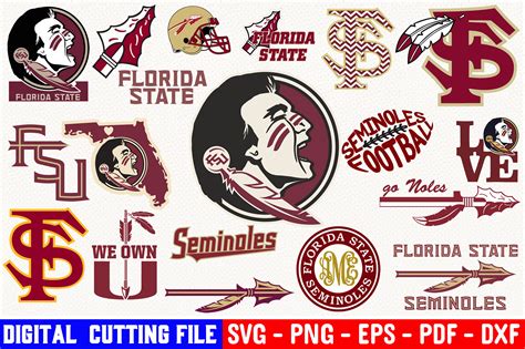 Florida-state-seminoles Logo Bundle Svg Fsu Florida State Go - Etsy