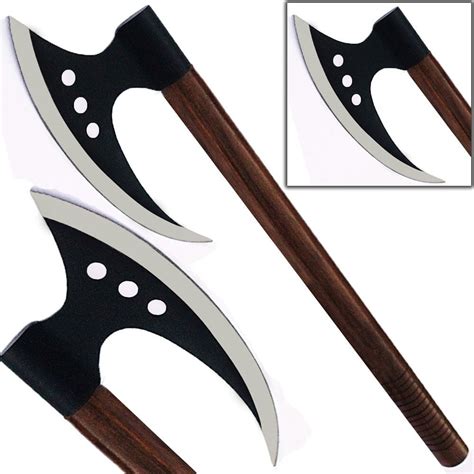 Danish Medieval Broadaxe Steel Viking Replica Battle Axe 20in Hatchet ...