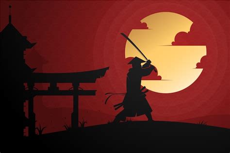 Samurai Backdrops, Oriental Art Fabric Backdrop, Japanese Custom Banner ...