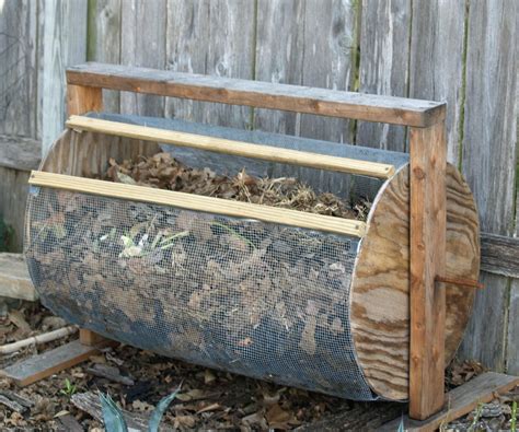 homemade compost bin making tumbler out of pallets plans | Diy compost ...