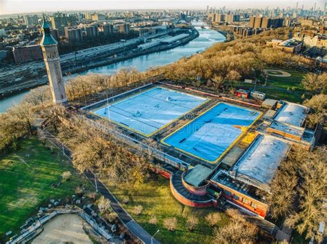 Aerial View of Highbridge Park in New York City Located in Upper ...