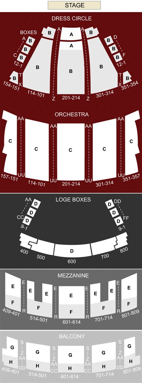 State Theatre Seating Chart Cleveland Ohio | Elcho Table