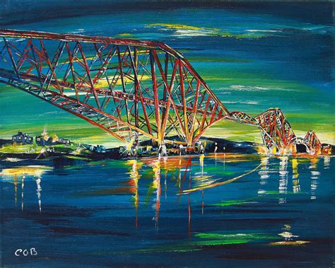 Forth Rail Bridge Painting by Colm OBrien