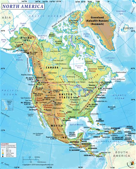 North America Map | Map of North America (2022)