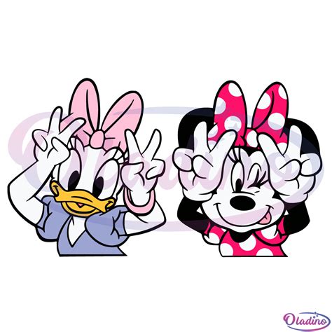 Minnie and Daisy Disney Svg, Minnie Mouse Svg, Daisy Duck Svg Digital