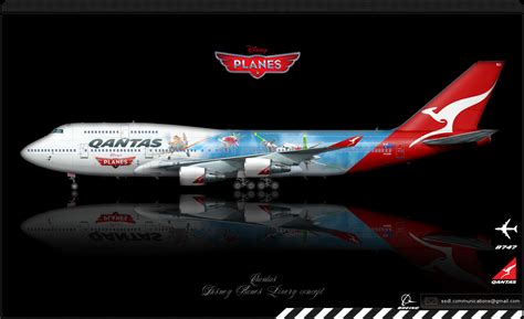 ArtStation - Qantas Boeing 747 "Planes" Livery concept