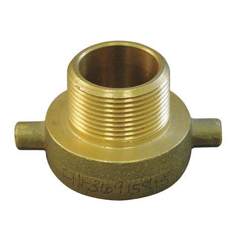 Brass Pin Lug 2 1/2 Female NH to 2 Male NPT Fire Hose Adapter ...