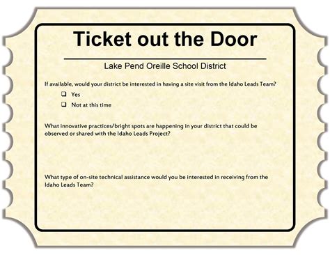 24 Printable Exit Ticket Templates (Word & PDF) ᐅ TemplateLab