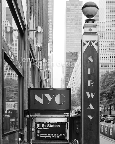 New York Subway Sign NYC Photo New York City Photo Series | Etsy