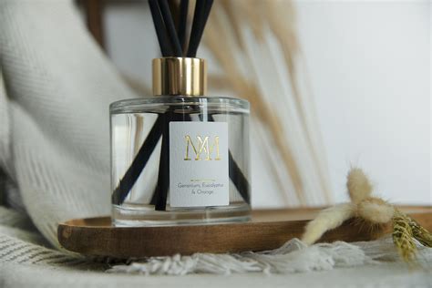 Geranium, Eucalyptus and Orange Reed Diffuser - Mila Maven