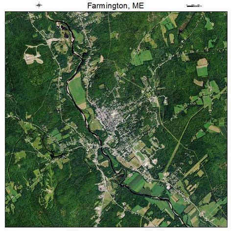 Aerial Photography Map of Farmington, ME Maine