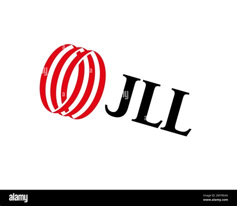 JLL company, rotated logo, white background B Stock Photo - Alamy