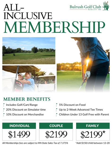 Golf Membership Options - Bulrush Golf Club