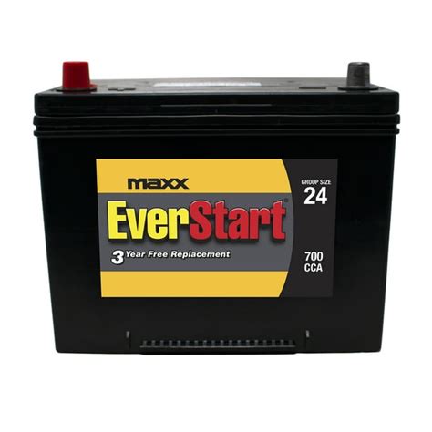 EverStart Maxx Lead Acid Automotive Battery, Group Size 24 (12 Volt/700 ...