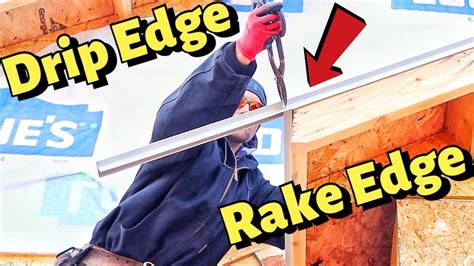 How To Install Drip Edge And Rake Edge On A Roof - YouTube