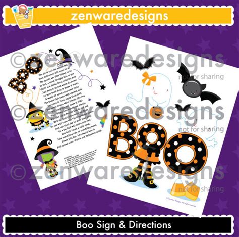 Halloween Boo Sign - Etsy