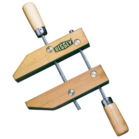 BESSEY 8 in. Capacity Parallel Wood Hand Screw Clamp with 4 in. Throat ...