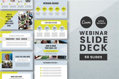 Webinar Slide Deck | Presentation Templates ~ Creative Market