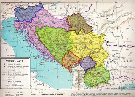 Ex Yugoslavia Map