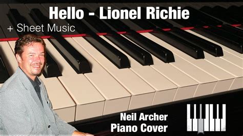 Hello - Lionel Richie - Piano Cover + Sheet Music - YouTube