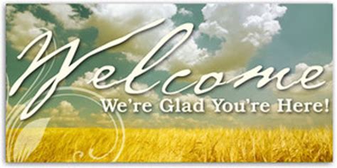 Welcome - Outdoor Fall Banner - HVB033 - ChurchBanners.com