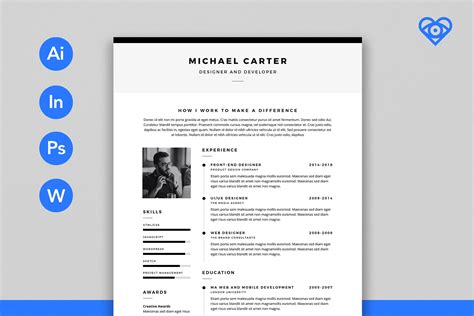 30+ Best InDesign Resume Templates (+ Free CV Templates) 2021 - Theme ...