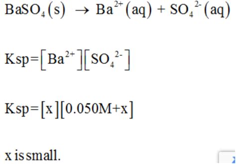 Answered: solubility of barium sulfate | bartleby