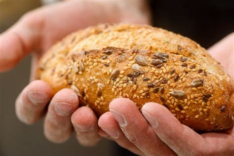 Whole Wheat Bread with Seeds Stock Photo - Image of italian, baker ...