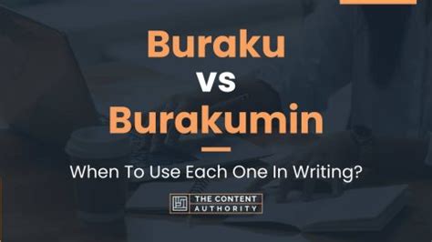 Buraku vs Burakumin: When To Use Each One In Writing?