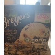 Breyers Ice Cream, Chocolate Chip Cookie Dough: Calories, Nutrition ...