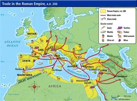 Ancient Roman Trading Map | Ancient history lessons, Ancient world maps ...