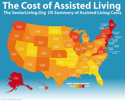 InfoGraphic about the Cost of Assisted Living | Assisted living, Home ...