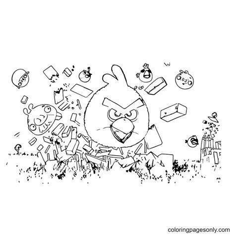 26 best ideas for coloring | Angry Birds Seasons Coloring Pages