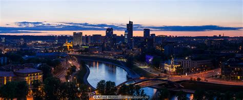 Photo of Vilnius skyline. Panoramic views and skylines, Vilnius, Lithuania