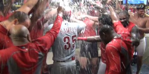 Here’s Video of the No-Hitter Locker Room Celebration, and Some Audio ...